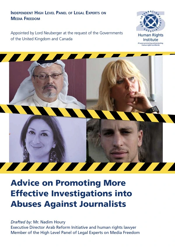 Advice on Promoting More Effective Investigations into Abuses Against Journalists large